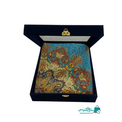 رومیزی ترمه یزد مدل زرتاج به همراه جعبه هدیه جیر